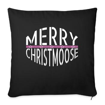 statement christmas tree bday christmas beards - Sofakissenbezug 45 x 45 cm - Schwarz - Vorne
