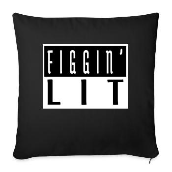 Dinosaur Fan Beach Holiday Santa Awesome - Sofa pillowcase 17,3'' x 17,3'' (45 x 45 cm) - black - Front