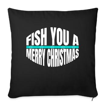 Heureux maladroit présent queue de fée barbe barbe gang - Housse de coussin décorative 45 x 45 cm - noir - Devant