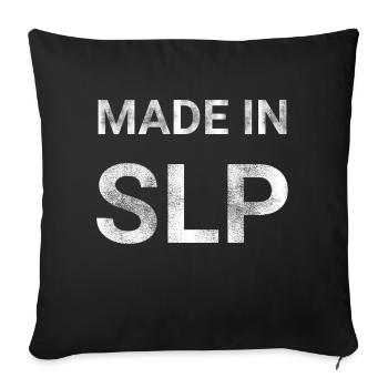 Made In SLP - Sofa pillowcase 17,3'' x 17,3'' (45 x 45 cm) - black - Front