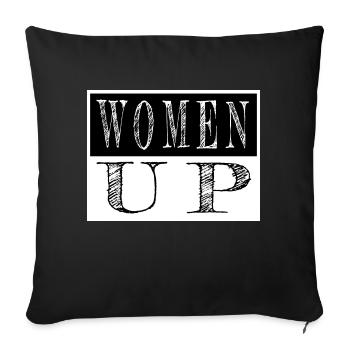 Dictons Citation de fille Le 8 mars interdit nos citations - Housse de coussin décorative 45 x 45 cm - noir - Devant