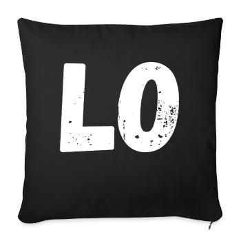 Liebe passendes T-Shirt Paar - Sofakissenbezug 45 x 45 cm - Schwarz - Vorne