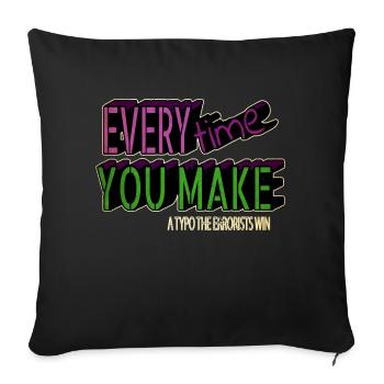 anniversary birthday present blogging funny quote - Sofakissenbezug 45 x 45 cm - Schwarz - Vorne