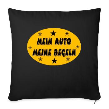 Auto - Sofakissenbezug 45 x 45 cm - Schwarz - Vorne