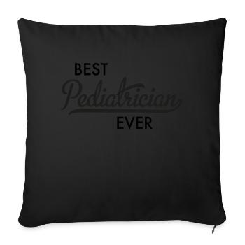 Pediatrician - Sofa pillowcase 17,3'' x 17,3'' (45 x 45 cm) - black - Front