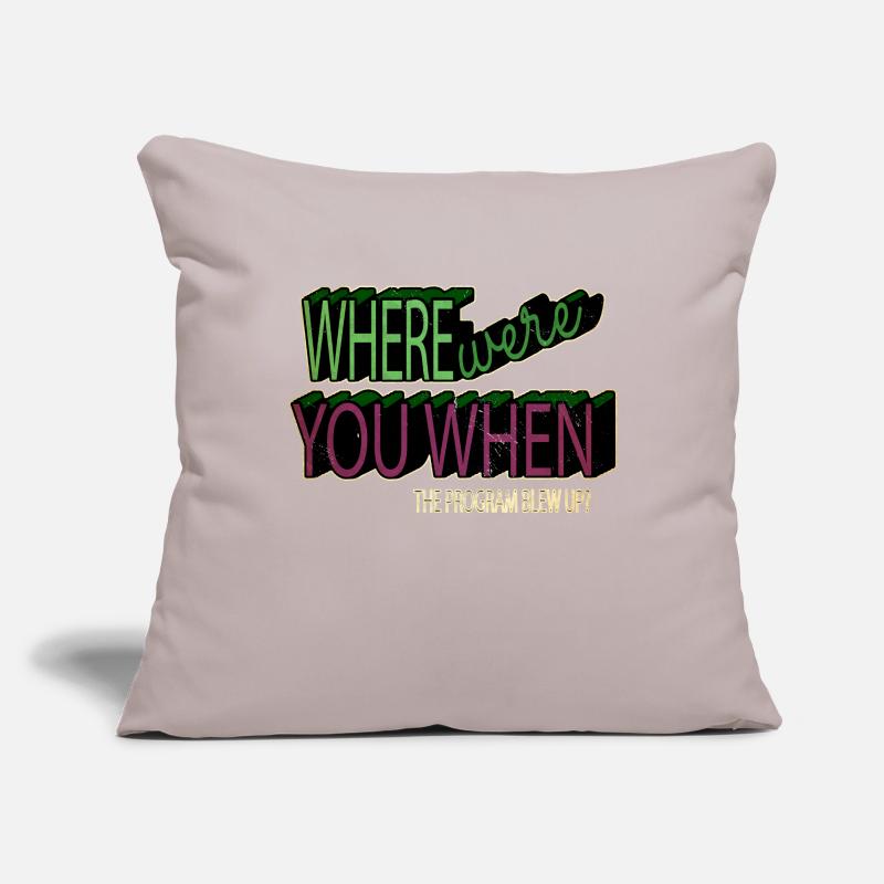 Programmation des blagues de Noël Housse de coussin décorative 45 x 45 cm