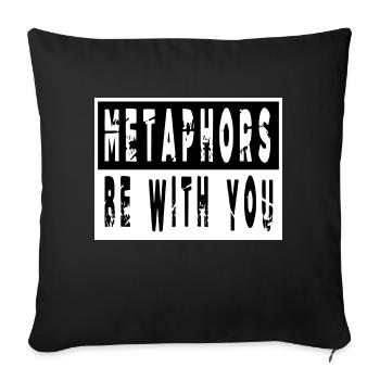 Birthday Contentwriter Book Lover BMX Gift Idea - Sofa pillowcase 17,3'' x 17,3'' (45 x 45 cm) - black - Front