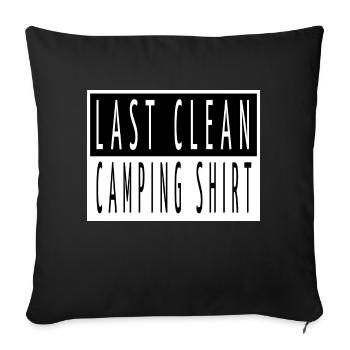 Camping Out Statement Jokes Birthday Mountains Fun - Sofa pillowcase 17,3'' x 17,3'' (45 x 45 cm) - black - Front