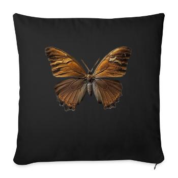 Butterfly I - Sofa pillowcase 17,3'' x 17,3'' (45 x 45 cm) - black - Front