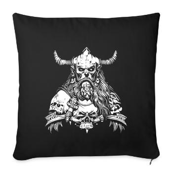 Berserker Evil Vikings - Housse de coussin décorative 45 x 45 cm - noir - Devant