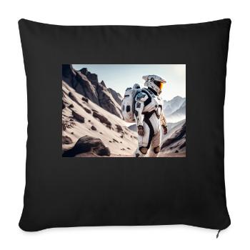 Sci-Fi Astronaut - Sofakissenbezug 45 x 45 cm - Schwarz - Vorne