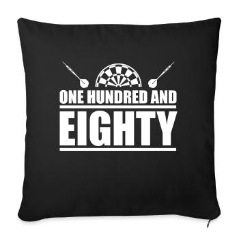 Fléchettes Sports Fun - Housse de coussin décorative 45 x 45 cm - noir - Devant