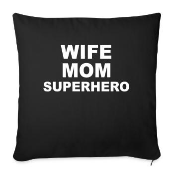 Mother Saying Gift Mom Mother's Day - Sofa pillowcase 17,3'' x 17,3'' (45 x 45 cm) - black - Front