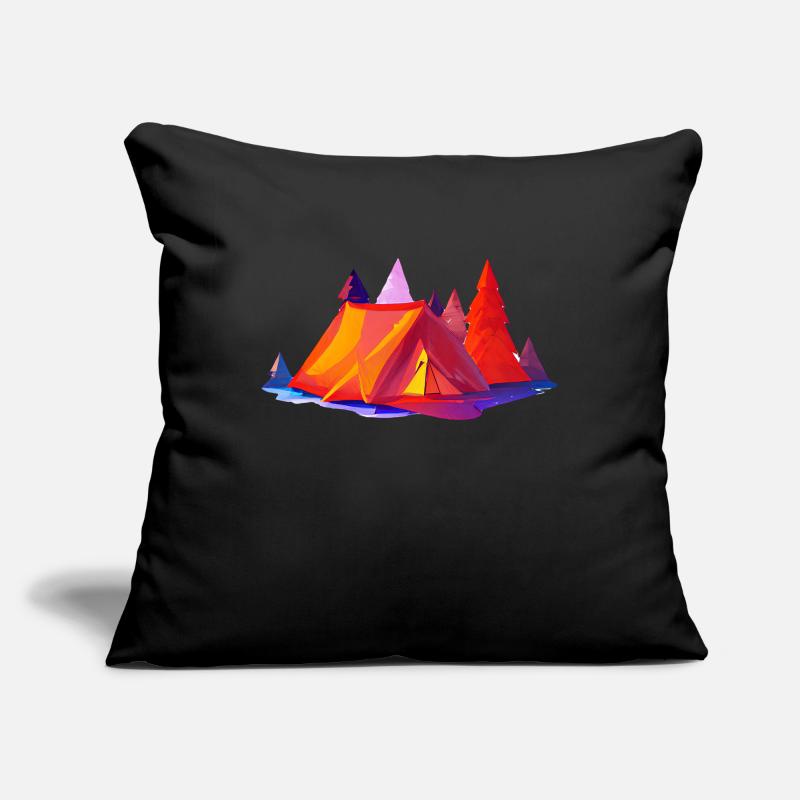 Camping Camp Geschenk Wohnwagen Zelten Wohnmobil Sofakissenbezug 45 x 45 cm