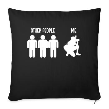 Funny Photographer Gift Photography - Sofa pillowcase 17,3'' x 17,3'' (45 x 45 cm) - black - Front