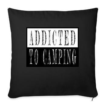 Camping Men America Bday Hike Camping Out Van Life - Sofa pillowcase 17,3'' x 17,3'' (45 x 45 cm) - black - Front