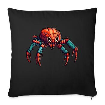 L’araignée ou le cancer comme robot coloré et insecte - Housse de coussin décorative 45 x 45 cm - noir - Devant