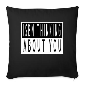 anniversaire cadeau idée livre fan citation films - Housse de coussin décorative 45 x 45 cm - noir - Devant