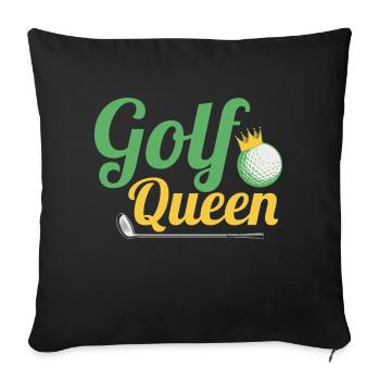 Golf Queen Par Tee Golfing - Sofa pillowcase 17,3'' x 17,3'' (45 x 45 cm) - black - Front