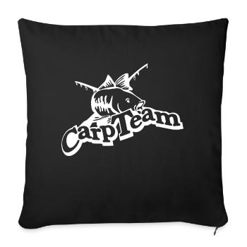 CARP TEAM CARPHUNTER KARPFEN ANGLER KARPFENANGLER - Sofa pillowcase 17,3'' x 17,3'' (45 x 45 cm) - black - Front