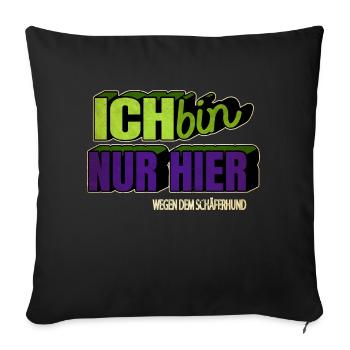 witzig weihnachten hundeliebhaber bday bullterrier - Sofakissenbezug 45 x 45 cm - Schwarz - Vorne