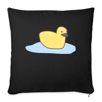 Bébé canard - Housse de coussin décorative 45 x 45 cm - noir - Devant