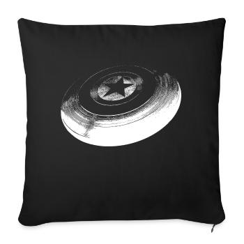 Frisbee - Housse de coussin décorative 45 x 45 cm - noir - Devant