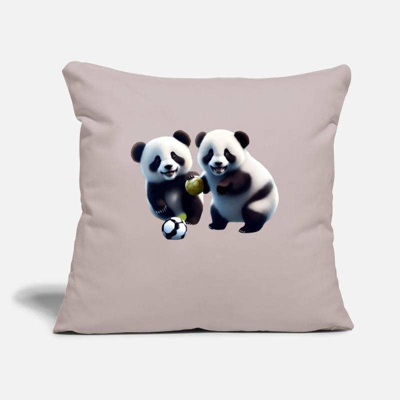 Panda freunde Sofakissenbezug 45 x 45 cm