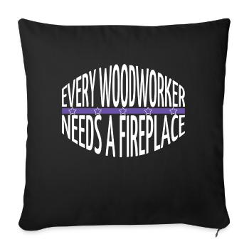 birthday present idea plumber birthday gift - Sofakissenbezug 45 x 45 cm - Schwarz - Vorne