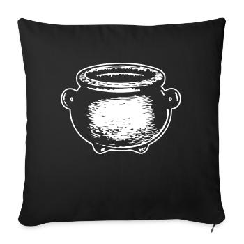 Cauldron Magical Witch Halloween - Sofa pillowcase 17,3'' x 17,3'' (45 x 45 cm) - black - Front