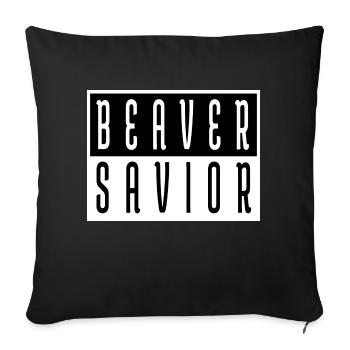 Gift Funny Quote Happy Funny Awesome - Sofa pillowcase 17,3'' x 17,3'' (45 x 45 cm) - black - Front