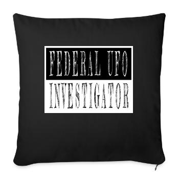 sonde anale enlèvement extraterrestre tous - Housse de coussin décorative 45 x 45 cm - noir - Devant