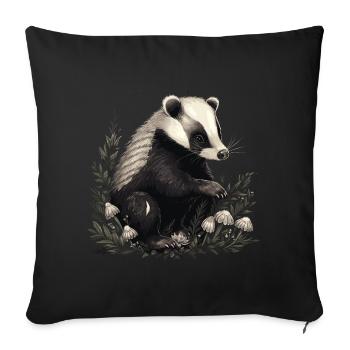 Bébé Stinktier Skunk - Housse de coussin décorative 45 x 45 cm - noir - Devant