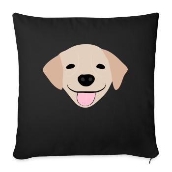 Golden Retriever 2 - Housse de coussin décorative 45 x 45 cm - noir - Devant