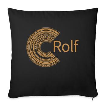 Für Rolf - Sofakissenbezug 45 x 45 cm - Schwarz - Vorne