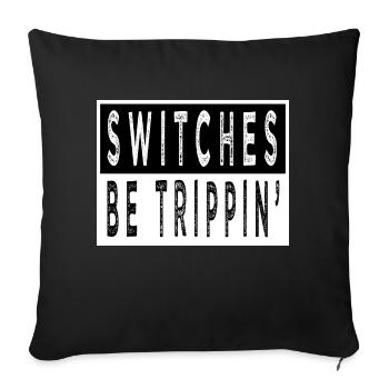 humor cappuccino geek latte addicted funny fun - Sofakissenbezug 45 x 45 cm - Schwarz - Vorne
