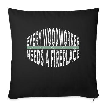 Meilleur papa Aaron Carpenter T-shirts Dictons drôles - Housse de coussin décorative 45 x 45 cm - noir - Devant