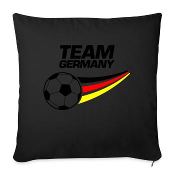 team germany soccer - Sofakissenbezug 45 x 45 cm - Schwarz - Vorne