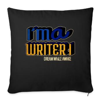 geek booze profession vergolder alcool chien disant - Housse de coussin décorative 45 x 45 cm - noir - Devant
