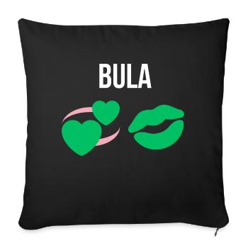 BULA - Housse de coussin décorative 45 x 45 cm - noir - Devant
