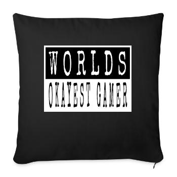 Citation de blague D D Jeux Drôle La zone d’aventure - Housse de coussin décorative 45 x 45 cm - noir - Devant