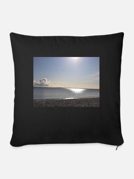 Ostseeliebe - Sofakissenbezug 45 x 45 cm - Schwarz