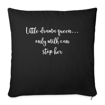 Dictons de bébé - Housse de coussin décorative 45 x 45 cm - noir - Devant
