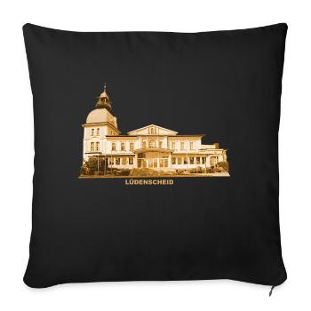 Lüdenscheid Schützenhalle Rhénanie-du-Nord-Westphalie - Housse de coussin décorative 45 x 45 cm - noir - Devant
