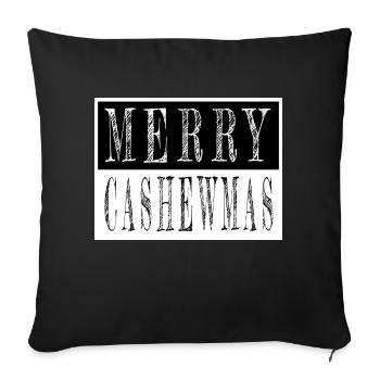 Joyeux Noël Plage Dictons Drôles Musculation - Housse de coussin décorative 45 x 45 cm - noir - Devant