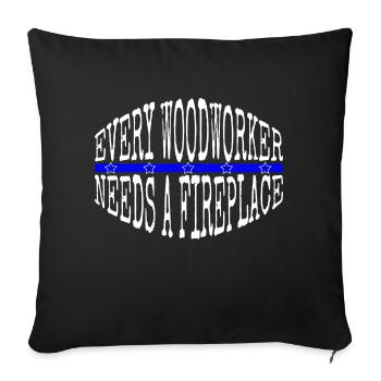 Bingo Hall Tshirts Americas Wood Bday Felling - Sofa pillowcase 17,3'' x 17,3'' (45 x 45 cm) - black - Front