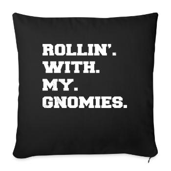 Bodybuilding Dork Gift Dinosaur Dinosaurs - Sofa pillowcase 17,3'' x 17,3'' (45 x 45 cm) - black - Front