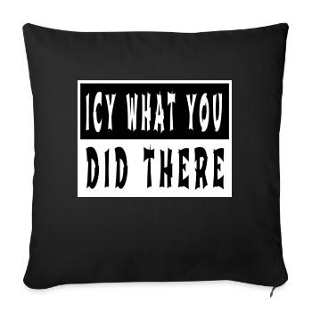 present awkward fun beard gang dinosaurs - Sofa pillowcase 17,3'' x 17,3'' (45 x 45 cm) - black - Front