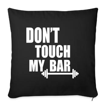 dont touch my bar - Housse de coussin décorative 45 x 45 cm - noir - Devant