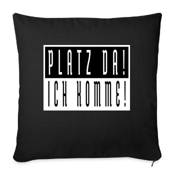 alltag witzig angeber geek - Sofakissenbezug 45 x 45 cm - Schwarz - Vorne